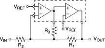 Figure 3. Low-pass filter with no capacitors